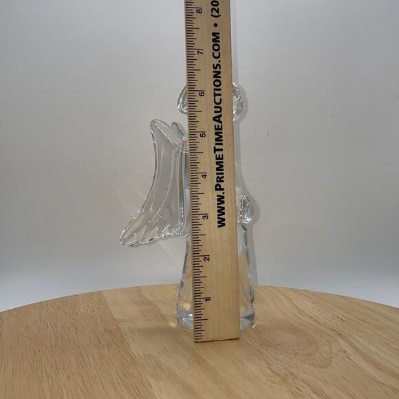 Toscany Lead Crystal Clear Glass Vintage Angel - Picture 8 of 8